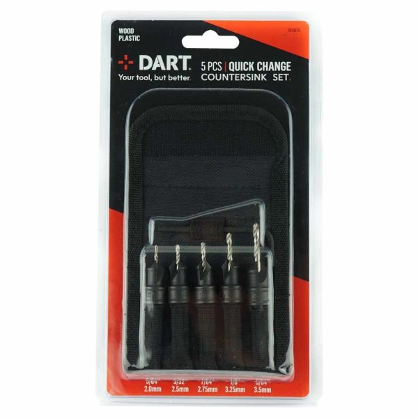 DART 5 PIECE QUICK CHANGE COUNTERSINK SET