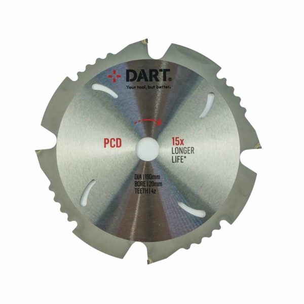 DART PCD FIBE CEMENT SAW BLADE 190DMM X 30B X 4Z