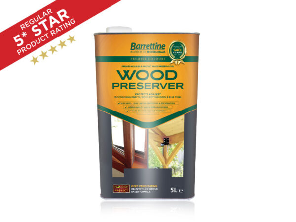 LITRE BARRETTINE WOOD PRESERVER DARK BROWN